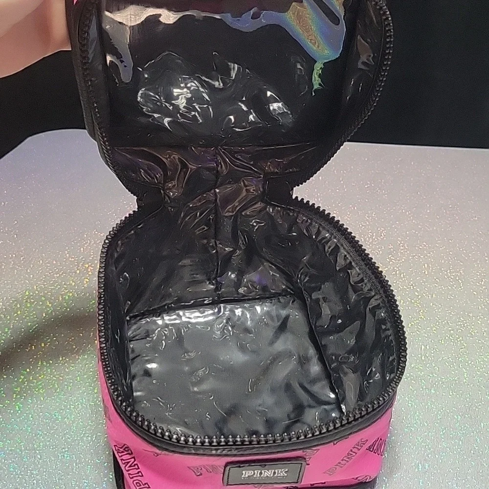 RARE HTF Pink Monogram Vintage Train/ Makeup/ Cosmetic Case/ Box